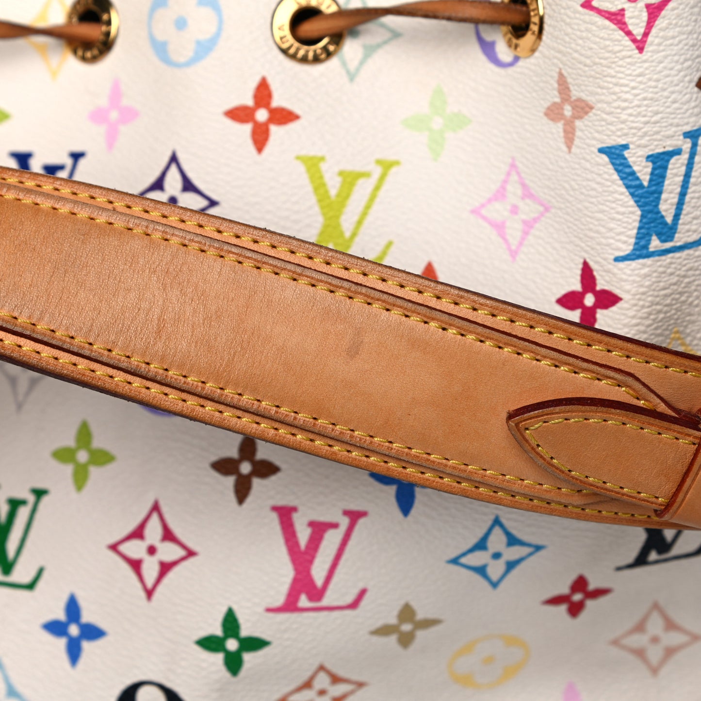 Monogram Multicolor Petit Noe White