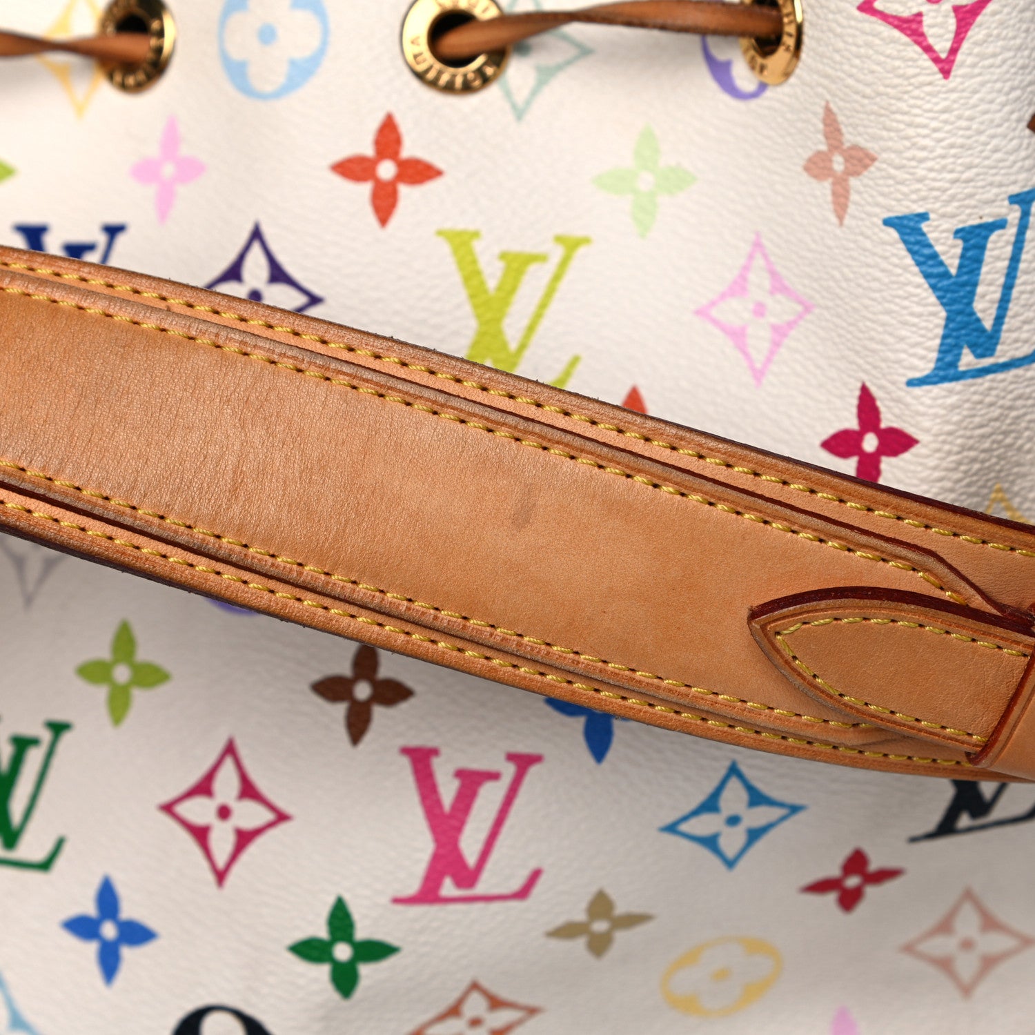 Louis Vuitton Monogram Multicolor Petit Noe White 13 of 14