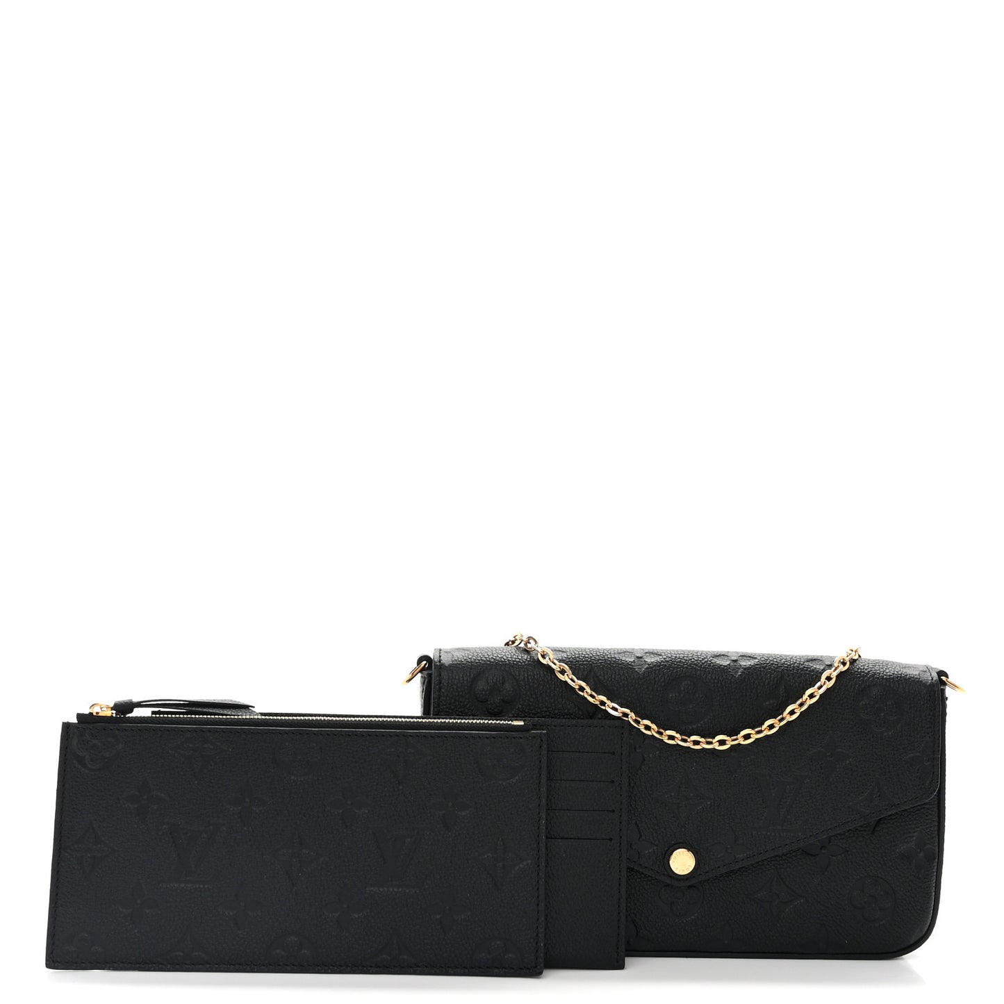 Empreinte Pochette Felicie Chain Wallet Black