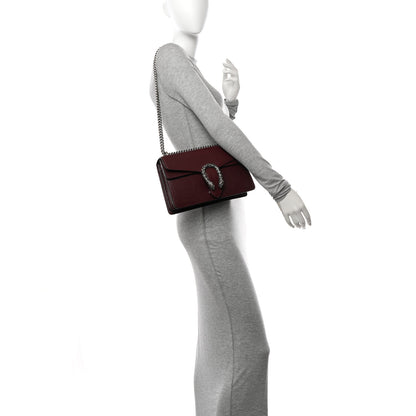 Gucci Dollar Calfskin Crystal Small Dionysus Shoulder Bag Vintage Bordeaux 2 of 14