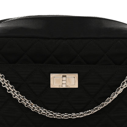 Chanel Jersey Reissue Quilted Camera Case  Black White 8 of 10