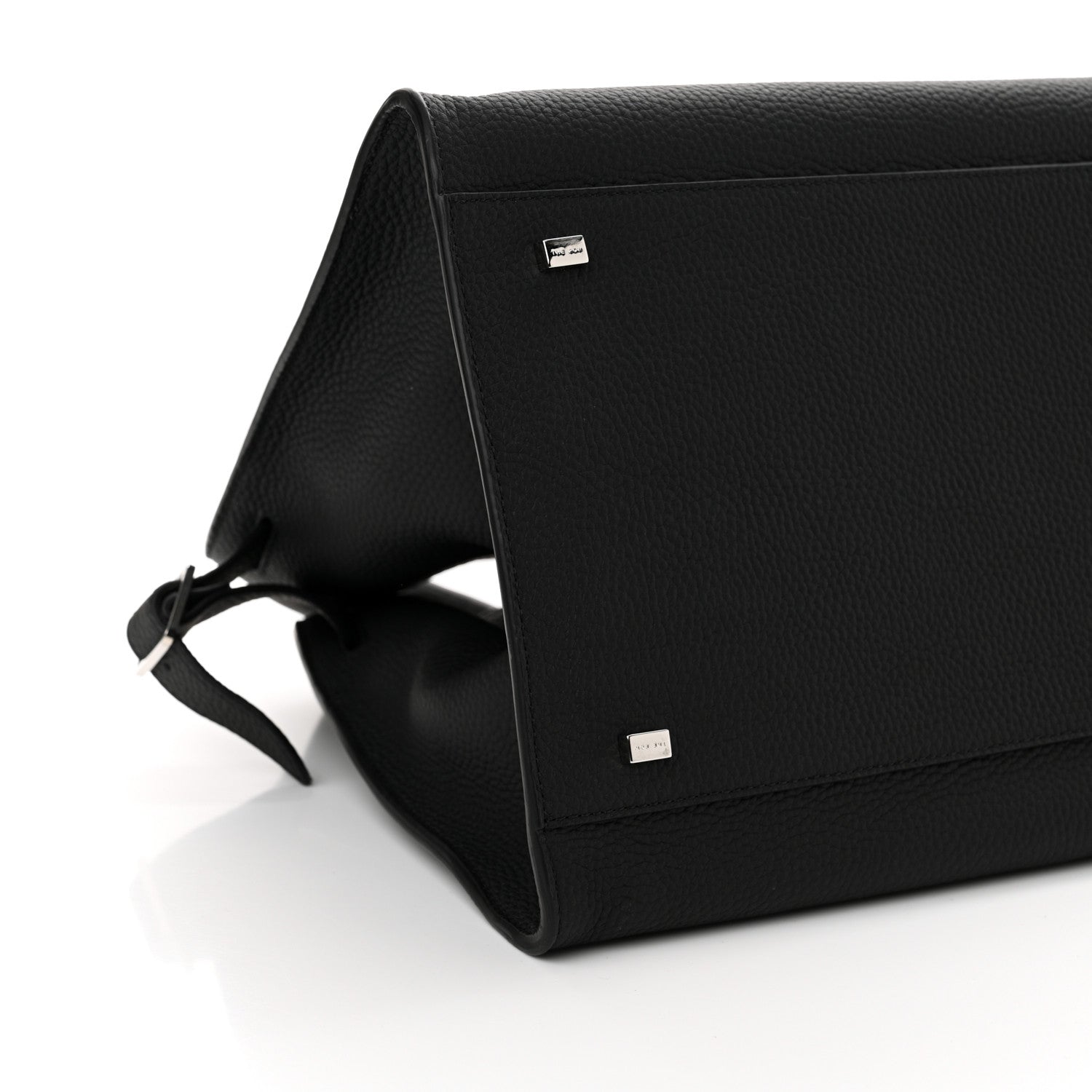 The Row Matte Grained Calfskin Soft Margaux 15 Black 8 of 9