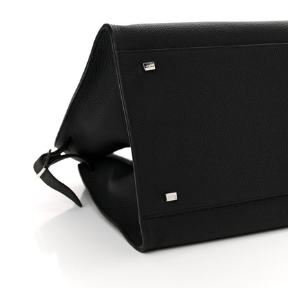 The Row Matte Grained Calfskin Soft Margaux 15 Black 8 of 9