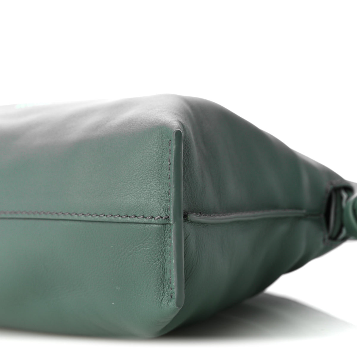 Calfskin Mini Flamenco Knot Clutch Vetiver