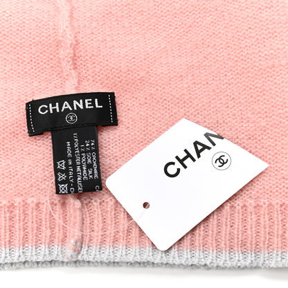 Chanel Cashmere Blend CC Beanie Hat Pink 4 of 4