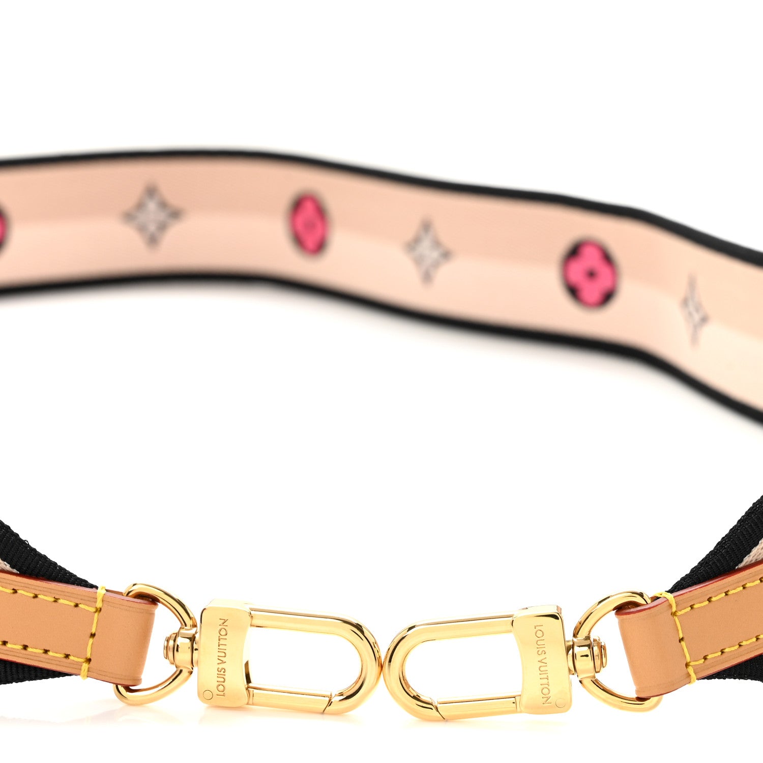 Louis Vuitton Jacquard Diane Shoulder Strap Black 4 of 5