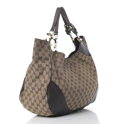 Gucci Monogram Medium Charlotte Hobo Brown 2 of 9