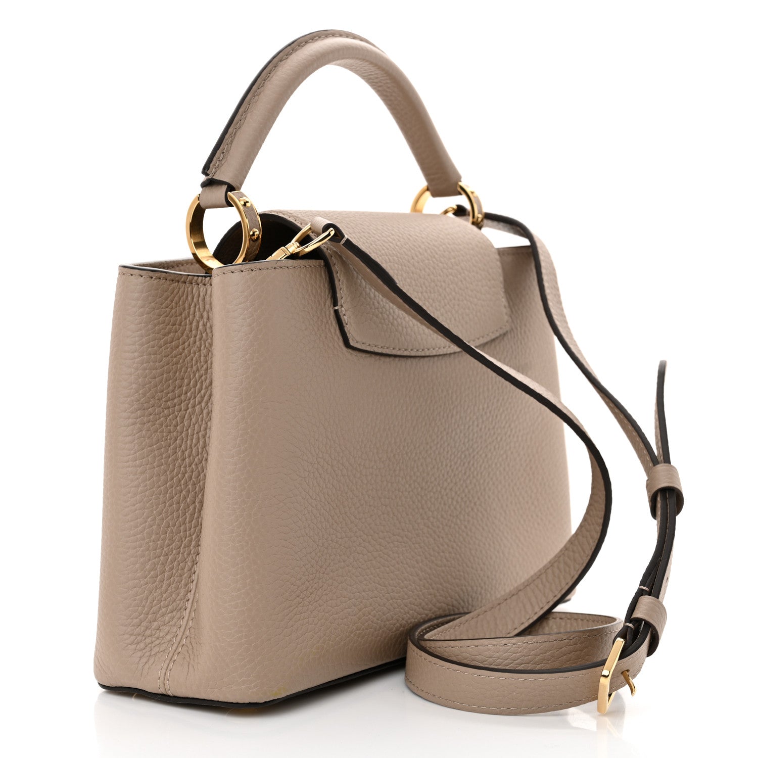 Louis Vuitton Taurillon Capucines BB Galet 3 of 10
