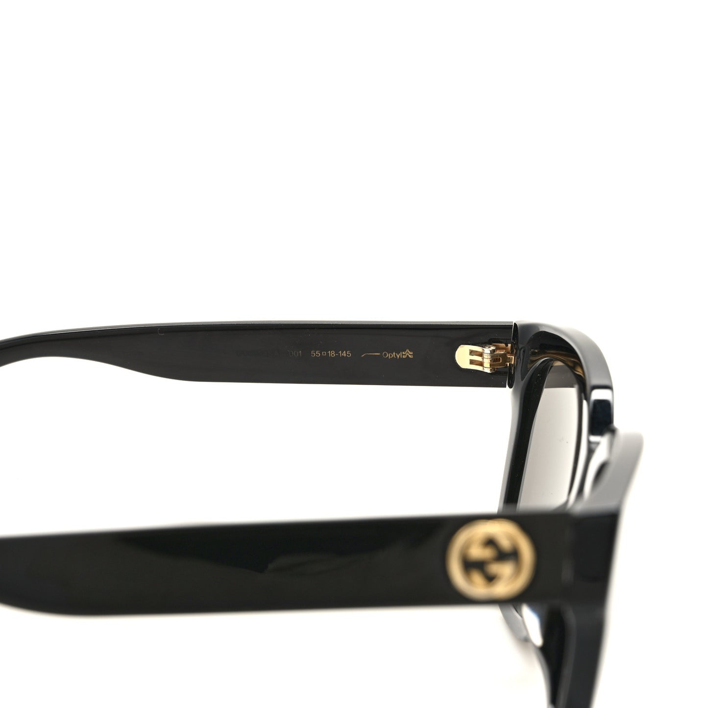 Acetate Square Frame Sunglasses GG0034SA Black