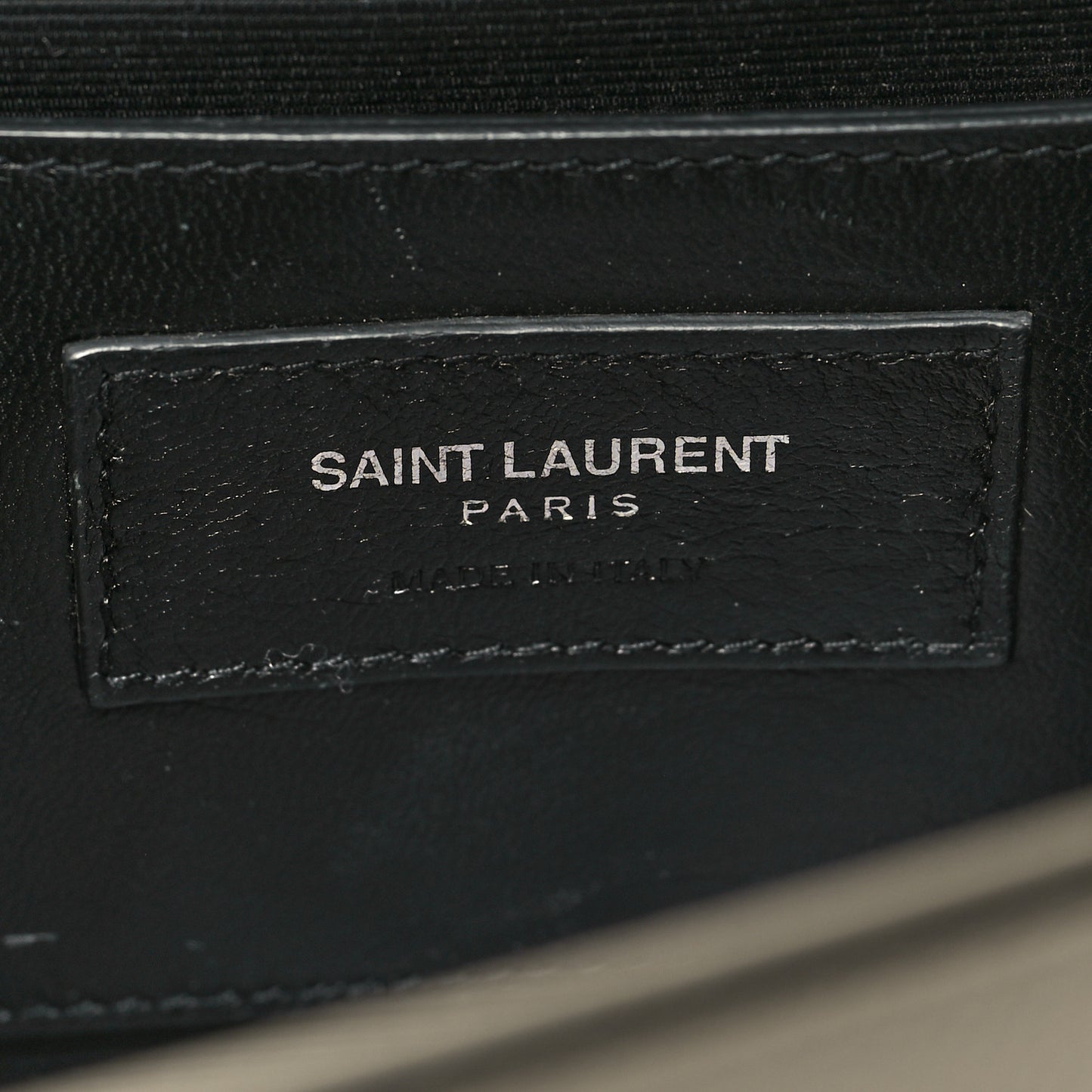 Grain De Poudre Medium Classic Monogram Kate Satchel Porcellana Black