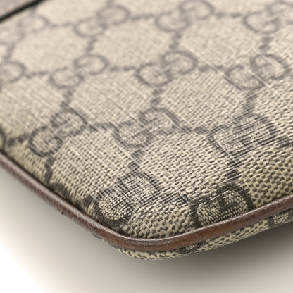 Gucci GG Supreme Monogram Large Ophidia Pouch Clutch Brown 8 of 9