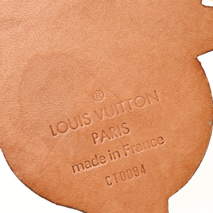 Louis Vuitton Vachetta Monogram Panda Key Ring Bag Charm 3 of 4
