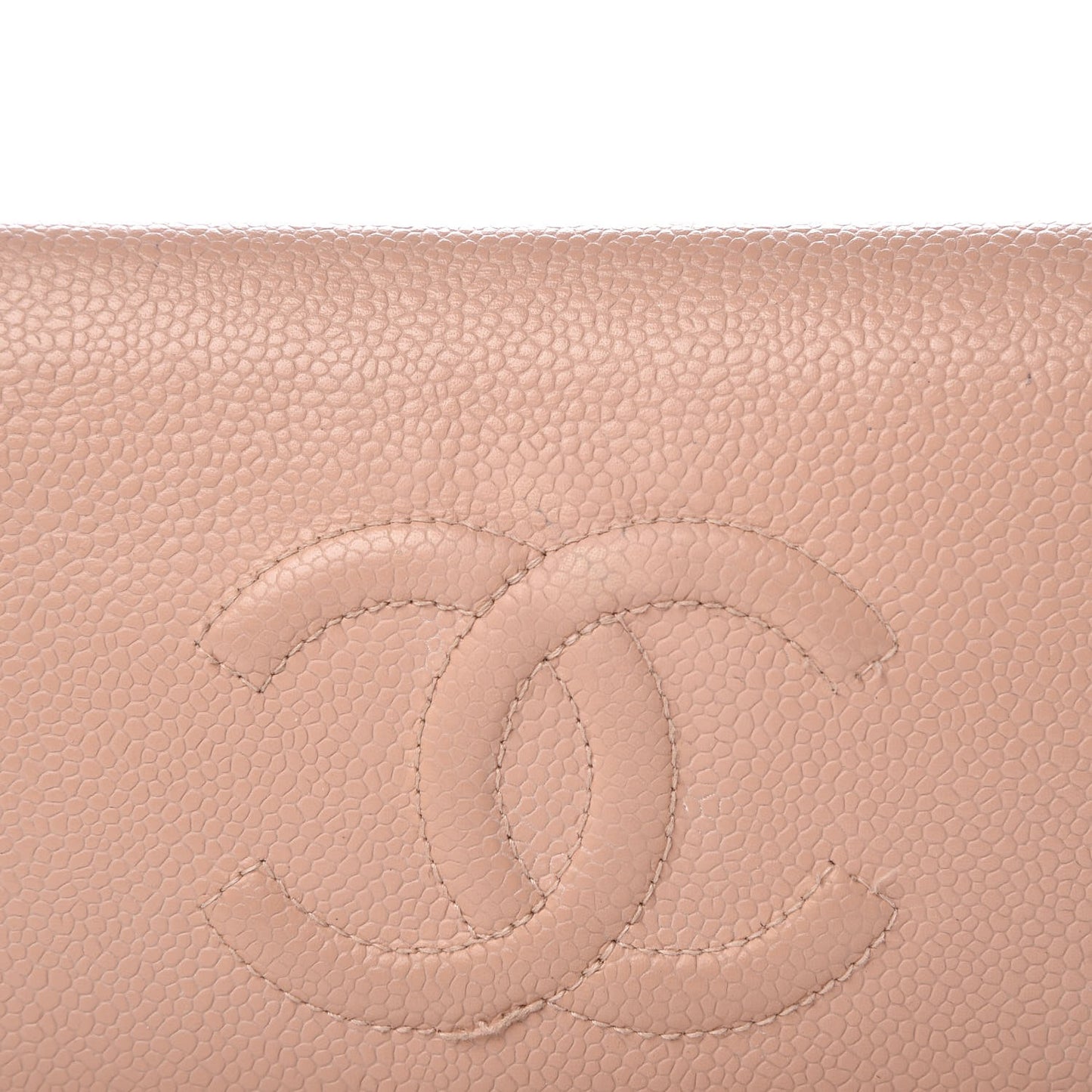 Caviar Timeless CC Yen Wallet Beige