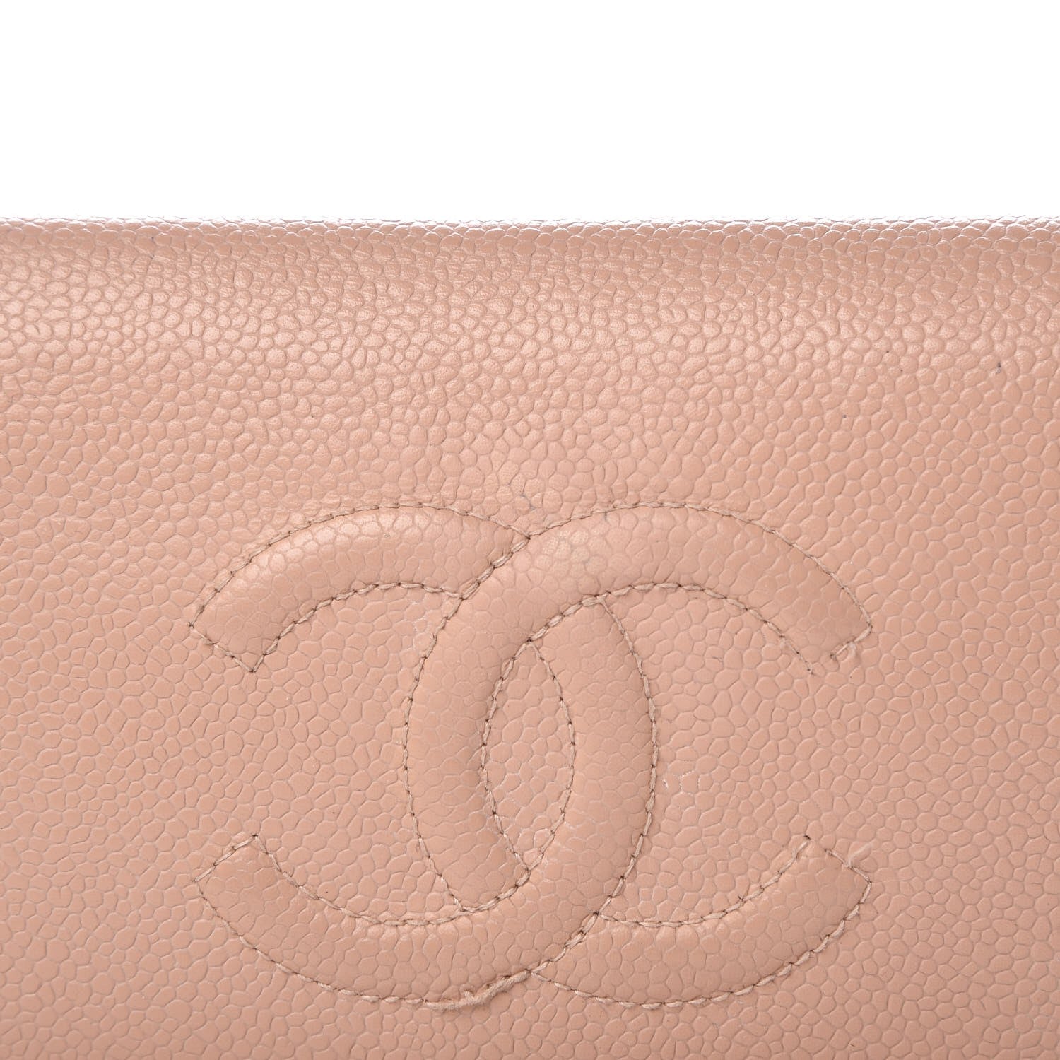 Chanel Caviar Timeless CC Yen Wallet Beige 14 of 18