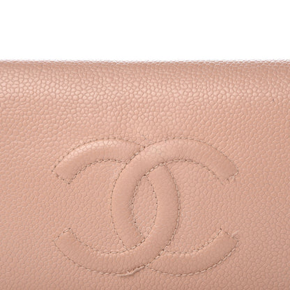 Chanel Caviar Timeless CC Yen Wallet Beige 14 of 18