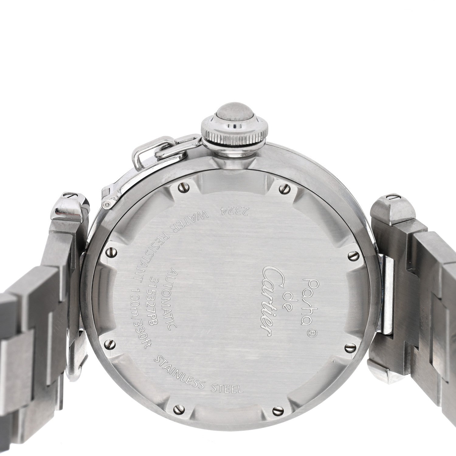 Cartier Stainless Steel 35mm Pasha Automatic Watch Pink 4 of 5
