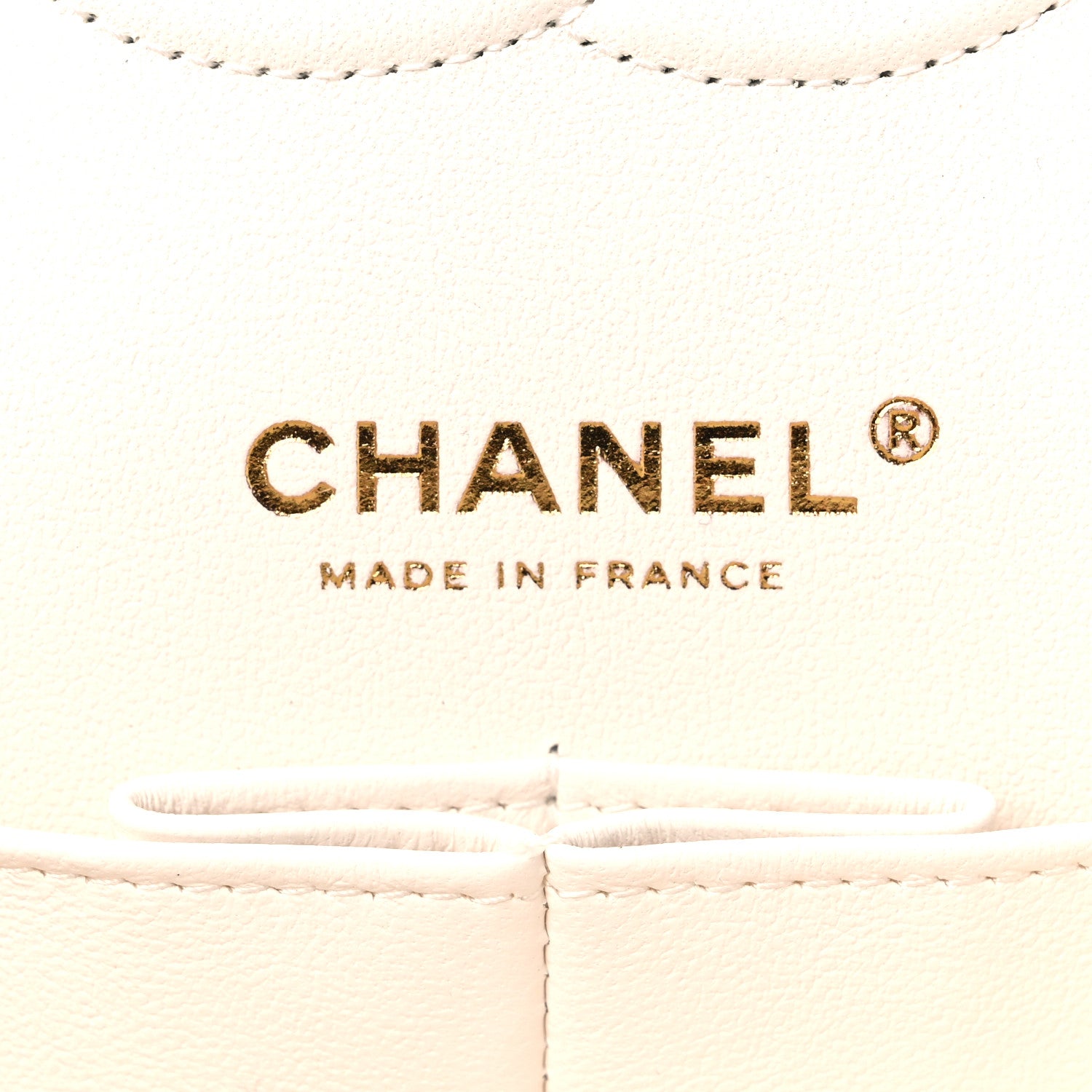 Chanel Caviar Quilted Medium Double Flap White 6 of 10