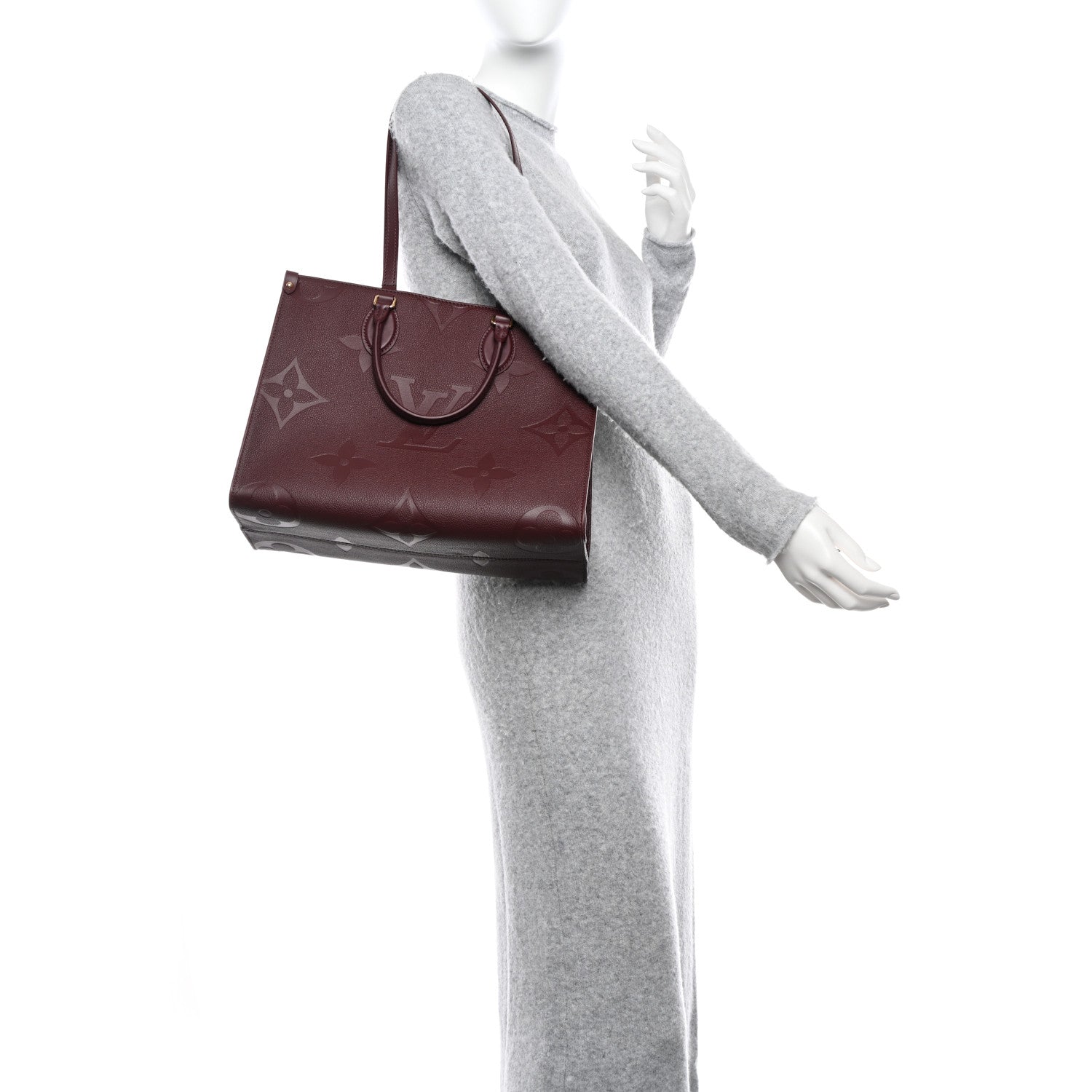 Louis Vuitton Empreinte Monogram Giant Onthego MM Wine 3 of 11