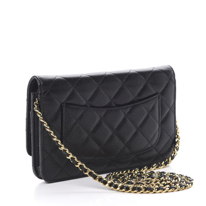 Chanel Caviar Quilted Wallet On Chain WOC Black 2 of 11