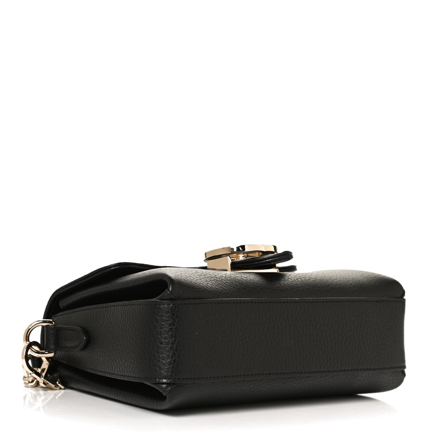 Gucci Dollar Calfskin Interlocking G Crossbody Bag Black 4 of 11
