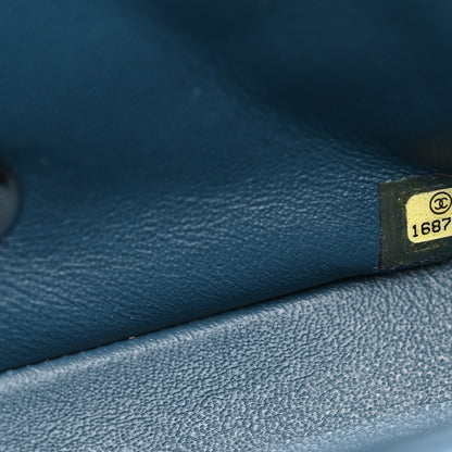 Chanel Lambskin Quilted Mini Square Flap Blue 7 of 13
