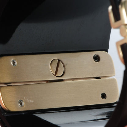 Chanel Resin Crystal CC Cuff Black Gold 7 of 7