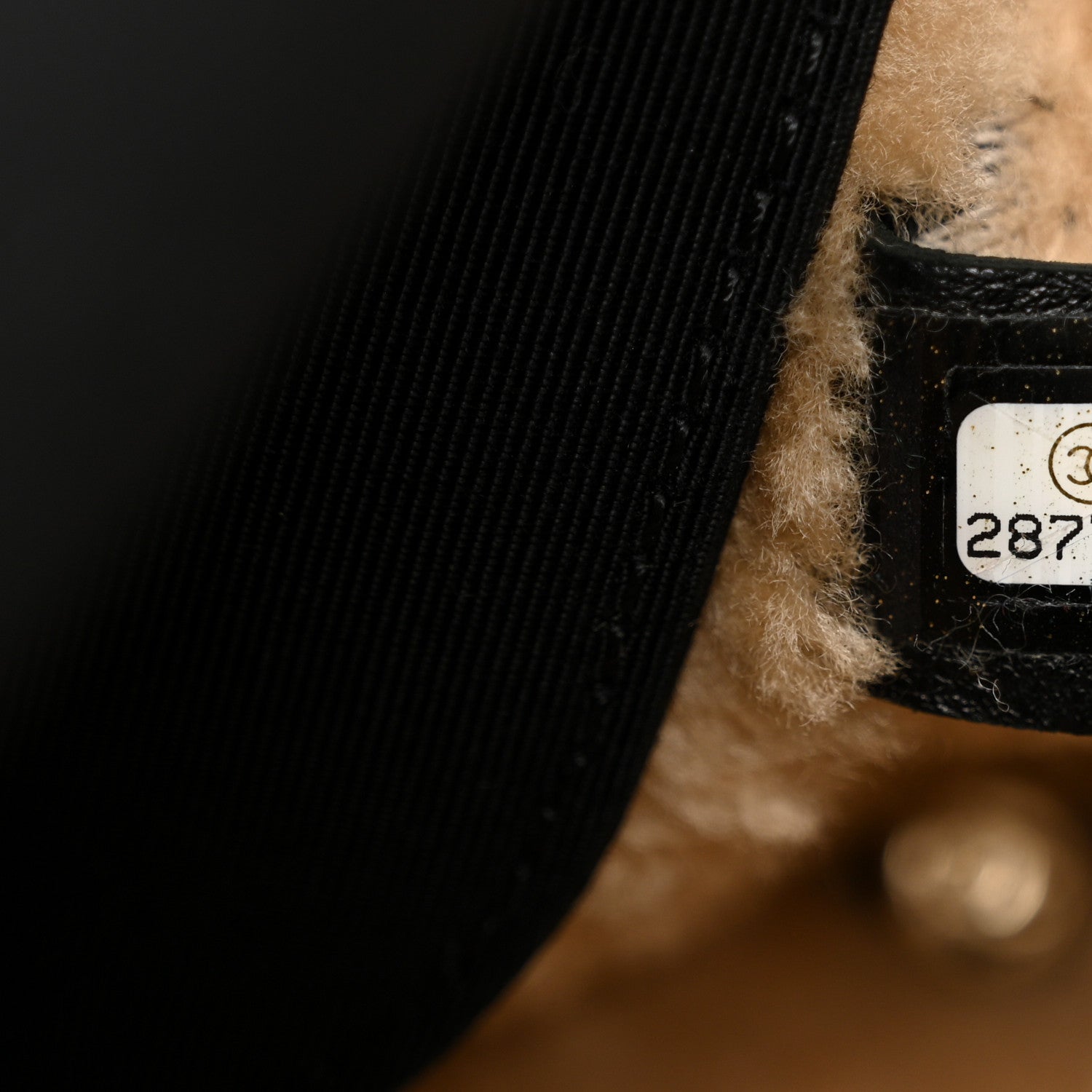 Chanel Shiny Crumpled Sheepskin Shearling CC Mania Tote Bag Black