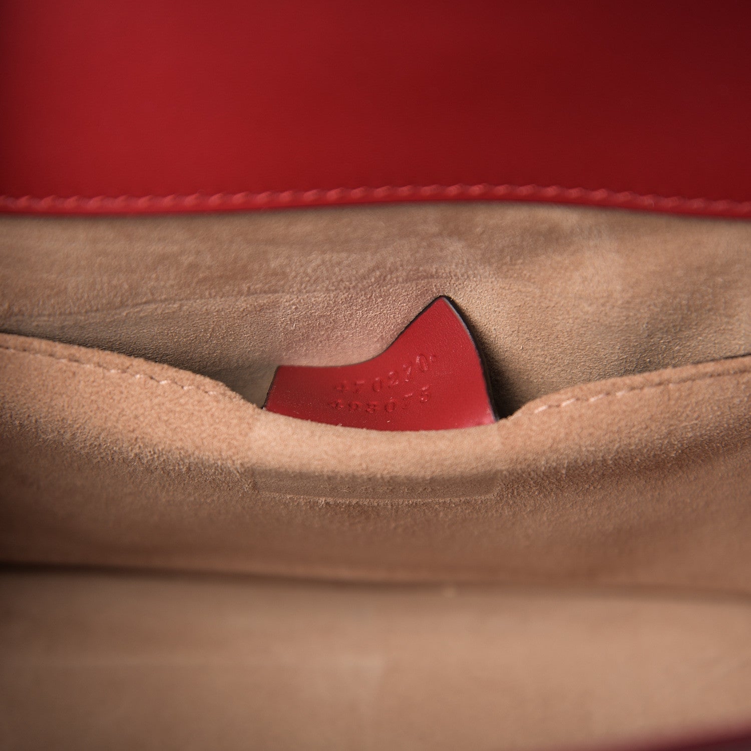 Gucci Calfskin Mini Sylvie Top Handle Bag Hibiscus Red 7 of 11