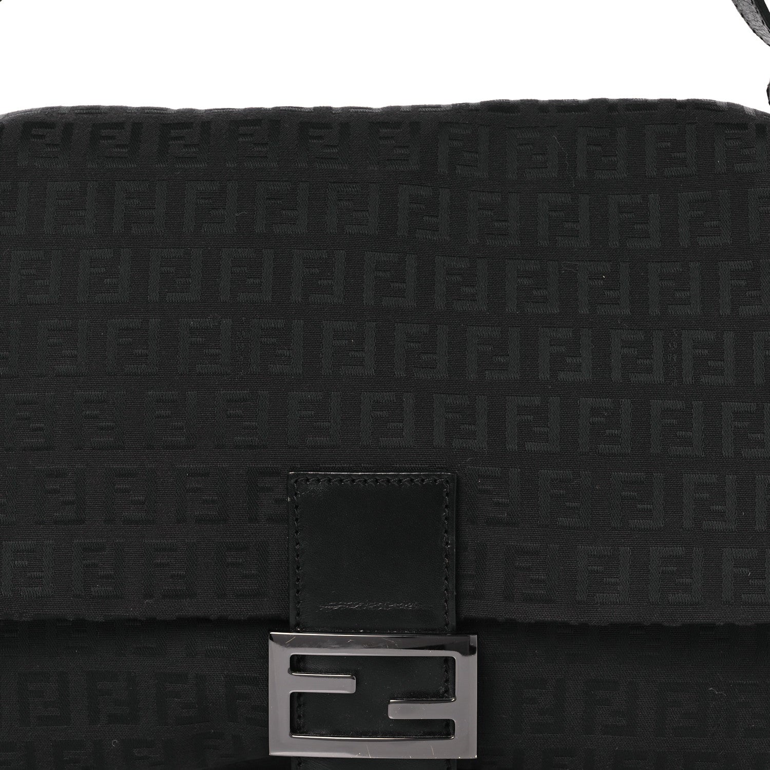 Fendi Zucchino Mama Baguette Black 14 of 23
