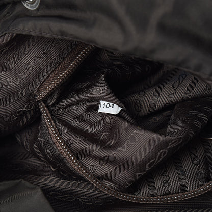 Prada Tessuto Nylon Vela Small Backpack Brown 7 of 10