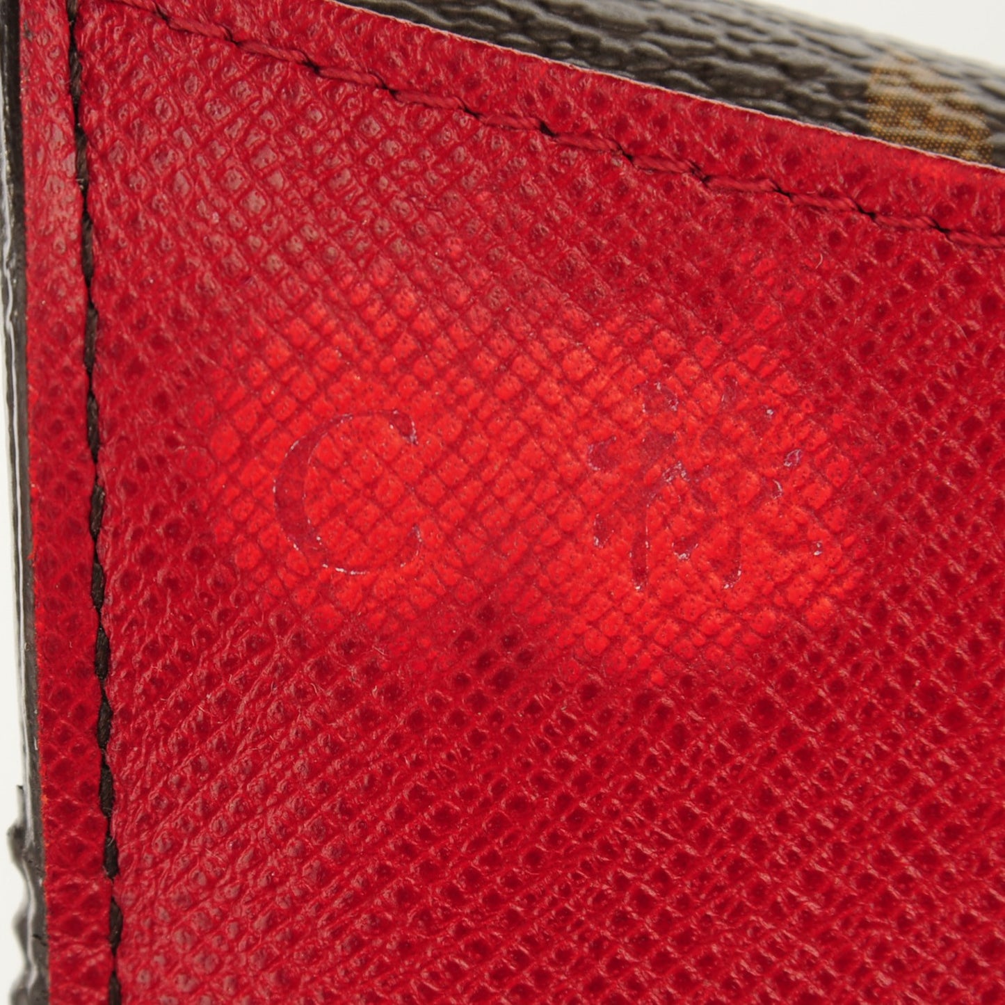 Monogram Emilie Wallet Red