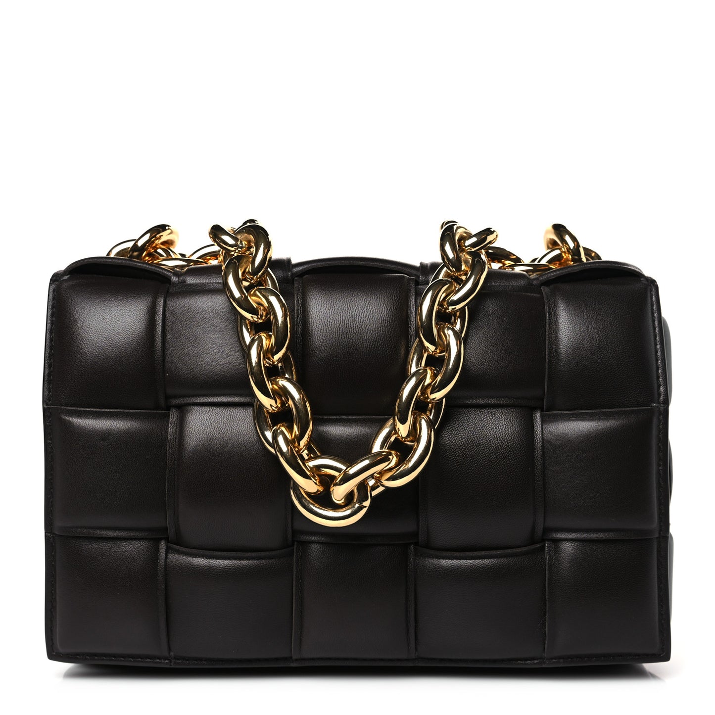 Nappa Maxi Intreccio Padded Cassette Crossbody Bag Fondant
