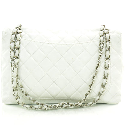 Chanel Washed Caviar Maxi Flap White 4 of 10