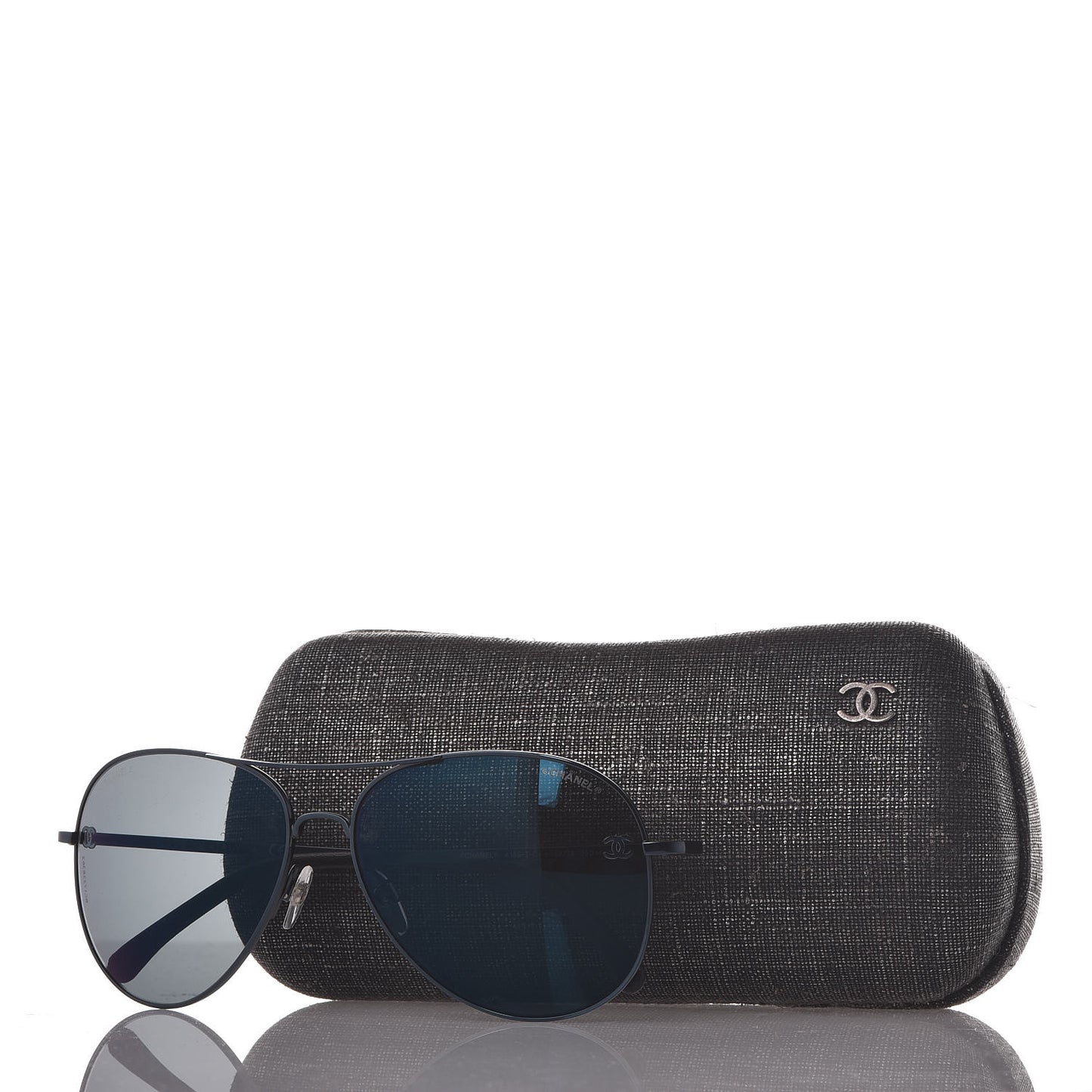 Metal Aviator CC Sunglasses 4189 T-Q Black