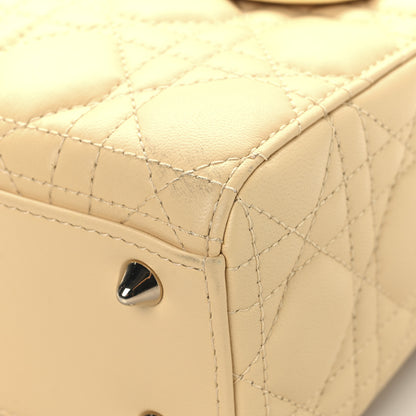 Christian Dior Lambskin Cannage Small My ABCDior Lady Dior Soft Yellow 10 of 11