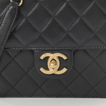 Chanel Goatskin Quilted Chic Pearls Flap Black 8 of 11