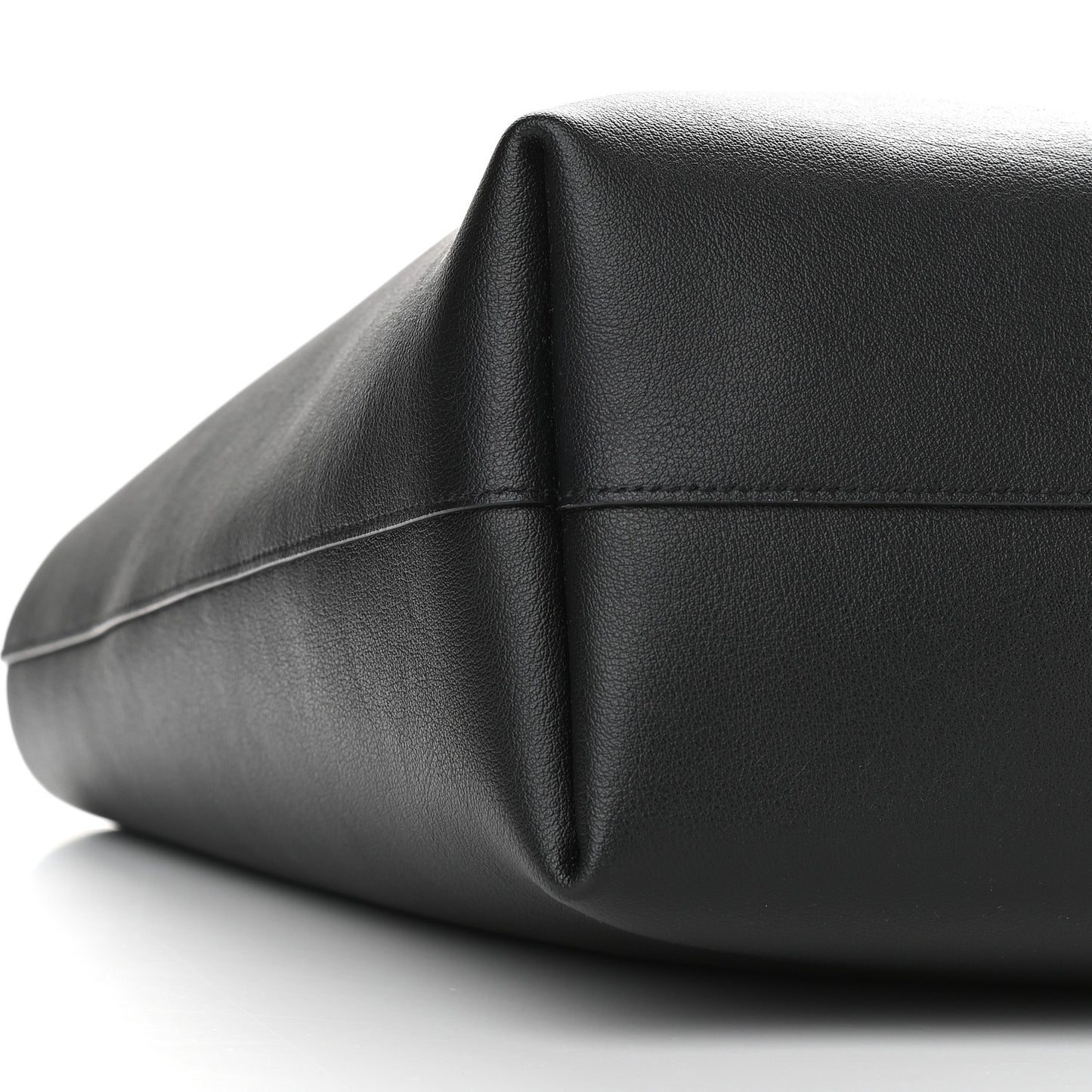 Calfskin Large Shopping Tote Black