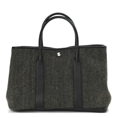 Hermes Ribbed Wool Negonda Garden Party 36 MM Black 1 of 8