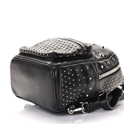 MCM Calfskin Stud X-Mini Stark Bebe Boo Backpack Black 6 of 6