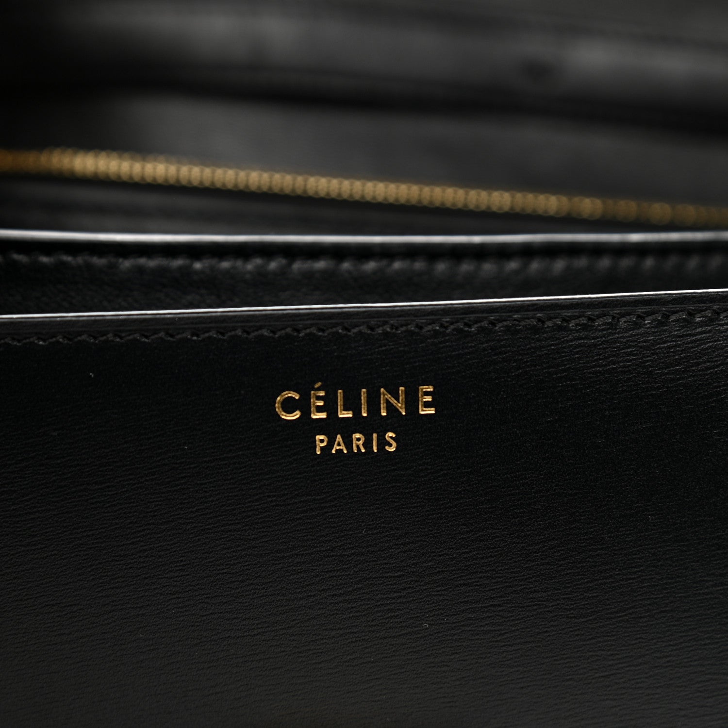 Celine Box Medium Classic Box Flap Bag Black 5 of 10