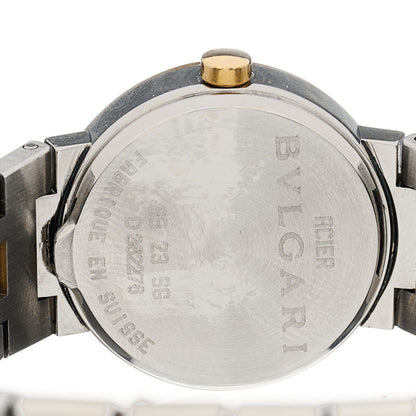 Bulgari Stainless Steel 18K Yellow Gold 23mm Quartz Watch Black 4 of 4