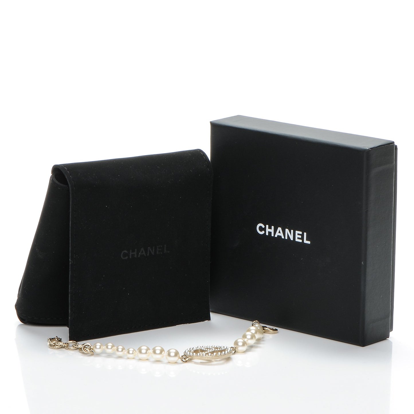 Pearl CC Bracelet Gold