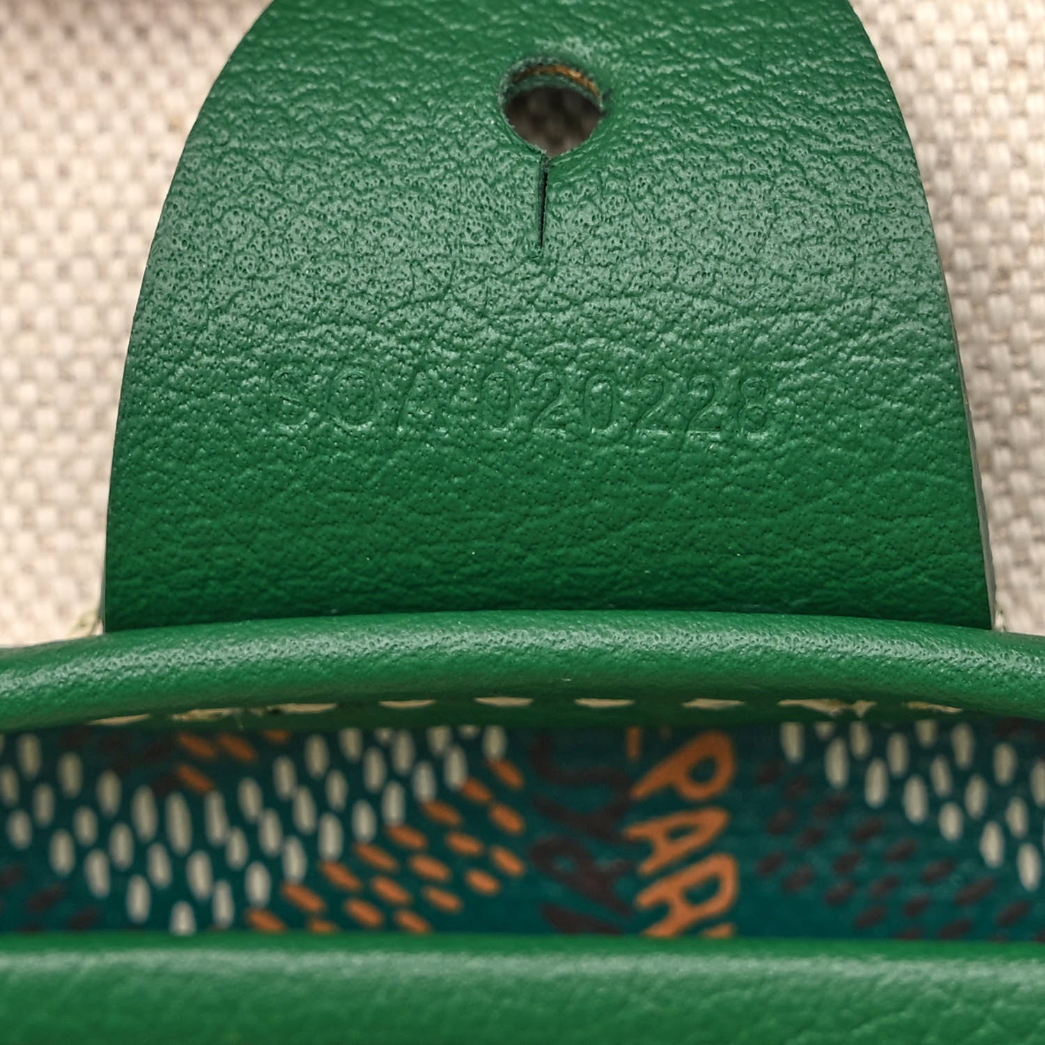 Goyard Goyardine Artois MM Green 7 of 10
