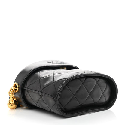 Chanel Lambskin Quilted Small Tassel Shoulder Bag Black 4 of 13