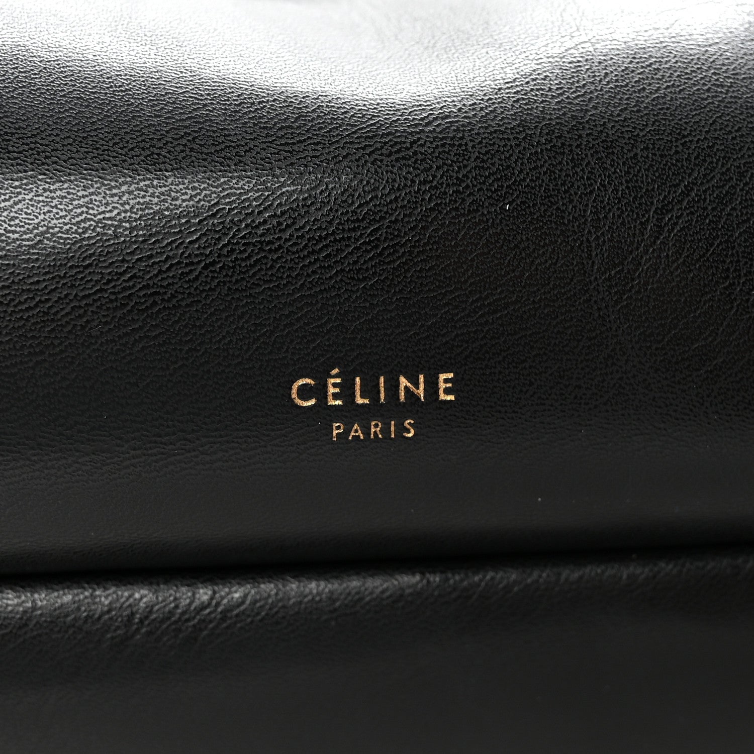 Celine Smooth Calfskin Eyelet Small Top Handle Bag Black 6 of 10