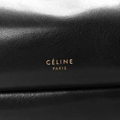 Celine Smooth Calfskin Eyelet Small Top Handle Bag Black 6 of 10