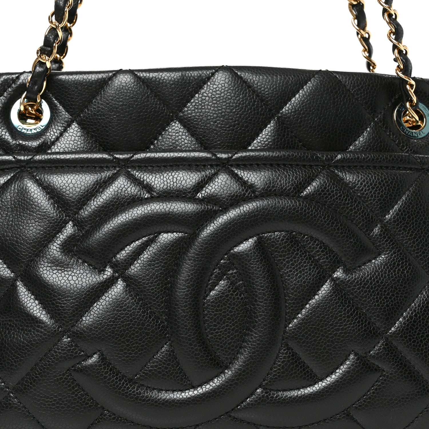 Chanel Caviar Quilted Timeless CC Soft Tote Black 7 of 10