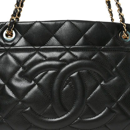 Chanel Caviar Quilted Timeless CC Soft Tote Black 7 of 10