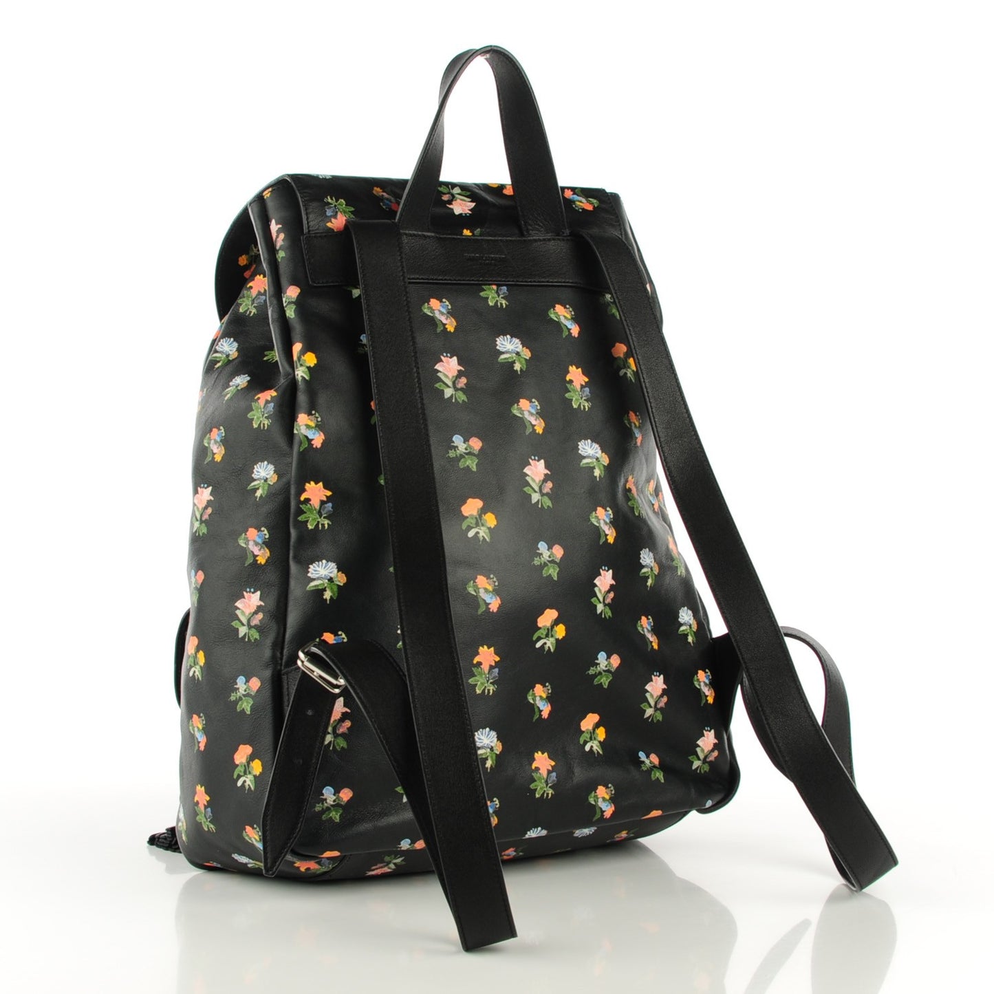 Calfskin Prairie Flower Printed Festival Backpack Multicolor