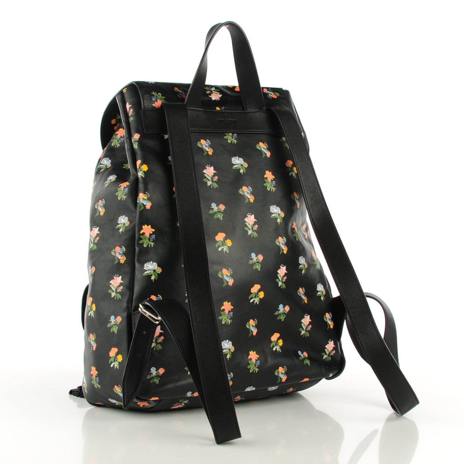 Saint Laurent Calfskin Prairie Flower Printed Festival Backpack Multicolor 3 of 9